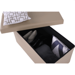 Casa si Gradina - Mobilier - Scaune si fotolii - Tabureti - Taburet pliabil, piele eco maro, IMRA - Infinity.ro