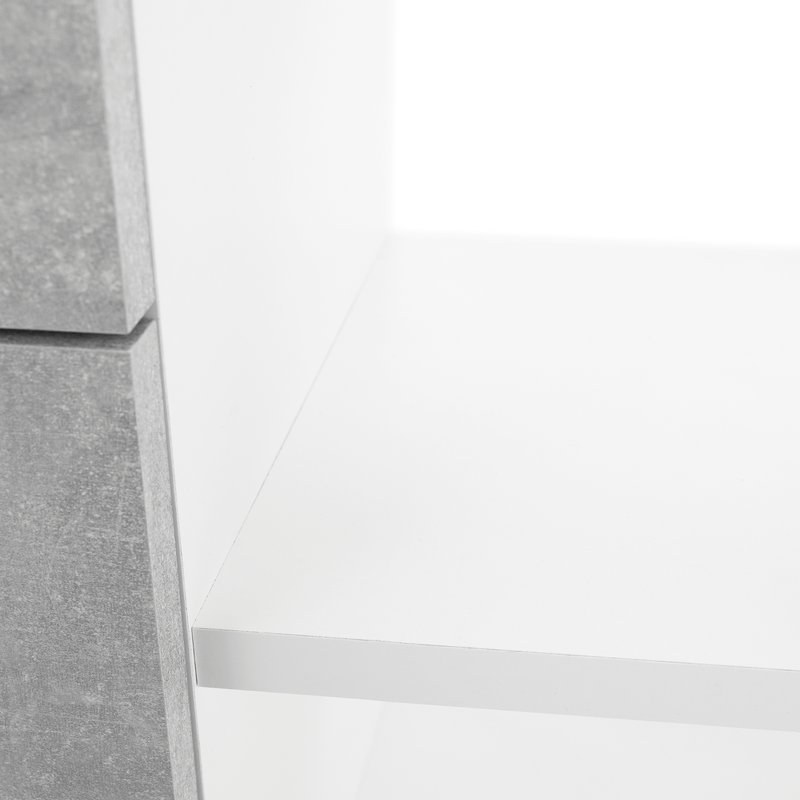 Casa si Gradina - Mobilier - Mese si birouri - Birouri - Masa PC, alba/ciment, NOE NEW - Infinity.ro