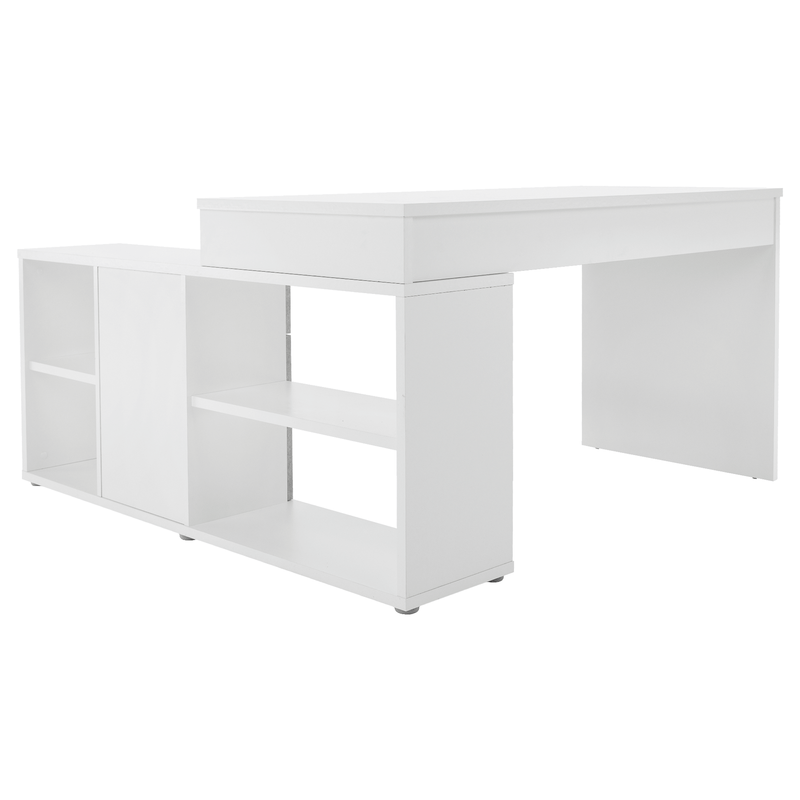 Casa si Gradina - Mobilier - Mese si birouri - Birouri - Masa PC, alba/ciment, NOE NEW - Infinity.ro