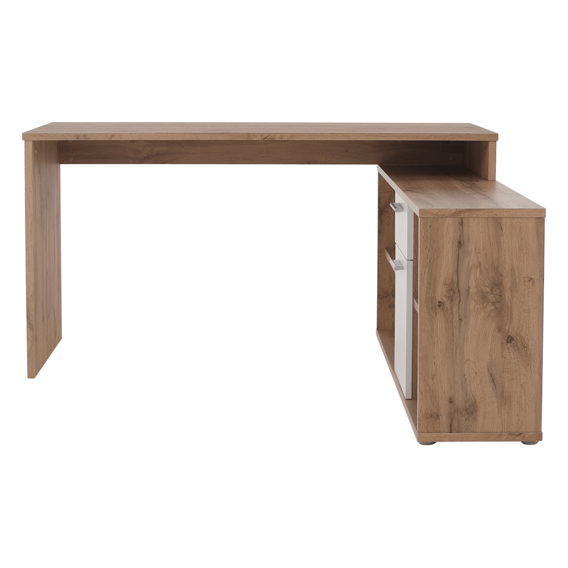 Casa si Gradina - Mobilier - Mese si birouri - Mese bucatarie si dining - Masa calculator, stejar wotan/alb, NOE NEW - Infinity.ro