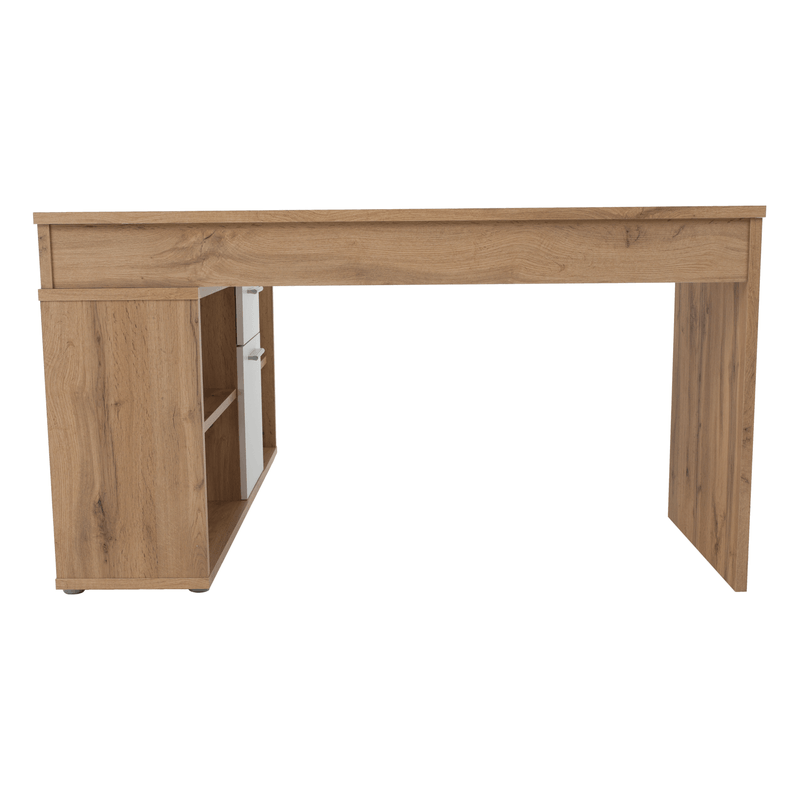 Casa si Gradina - Mobilier - Mese si birouri - Mese bucatarie si dining - Masa calculator, stejar wotan/alb, NOE NEW - Infinity.ro