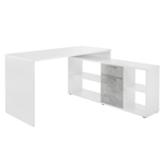 Casa si Gradina - Mobilier - Mese si birouri - Birouri - Masa PC, alba/ciment, NOE NEW - Infinity.ro