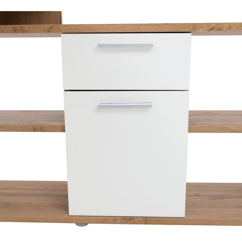 Casa si Gradina - Mobilier - Mese si birouri - Mese bucatarie si dining - Masa calculator, stejar wotan/alb, NOE NEW - Infinity.ro