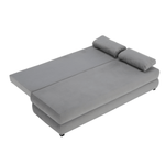 Casa si Gradina - Mobilier - Canapele si coltare - Coltare - Canapea extensibila, textil gri/turcoaz, CLIV - Infinity.ro