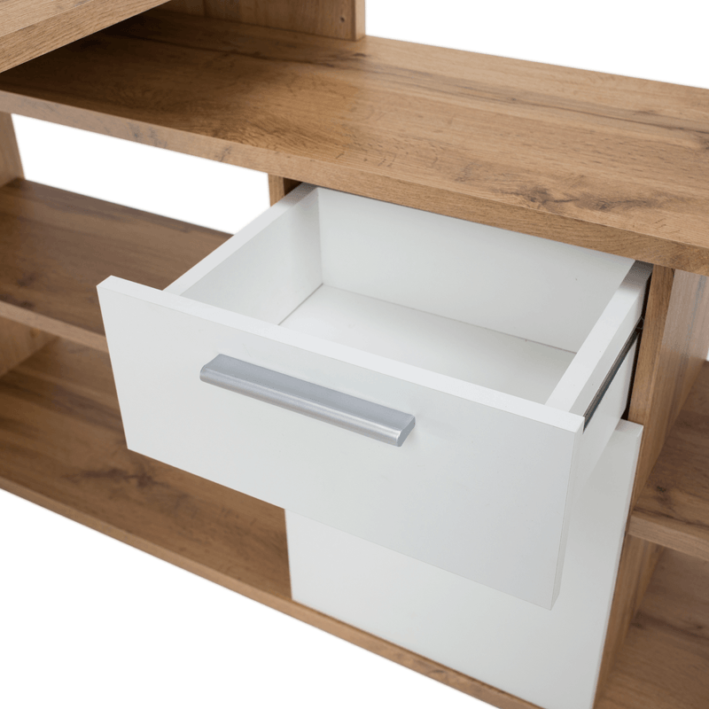 Casa si Gradina - Mobilier - Mese si birouri - Mese bucatarie si dining - Masa calculator, stejar wotan/alb, NOE NEW - Infinity.ro