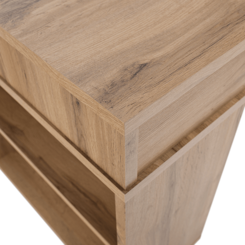 Casa si Gradina - Mobilier - Mese si birouri - Mese bucatarie si dining - Masa calculator, stejar wotan/alb, NOE NEW - Infinity.ro