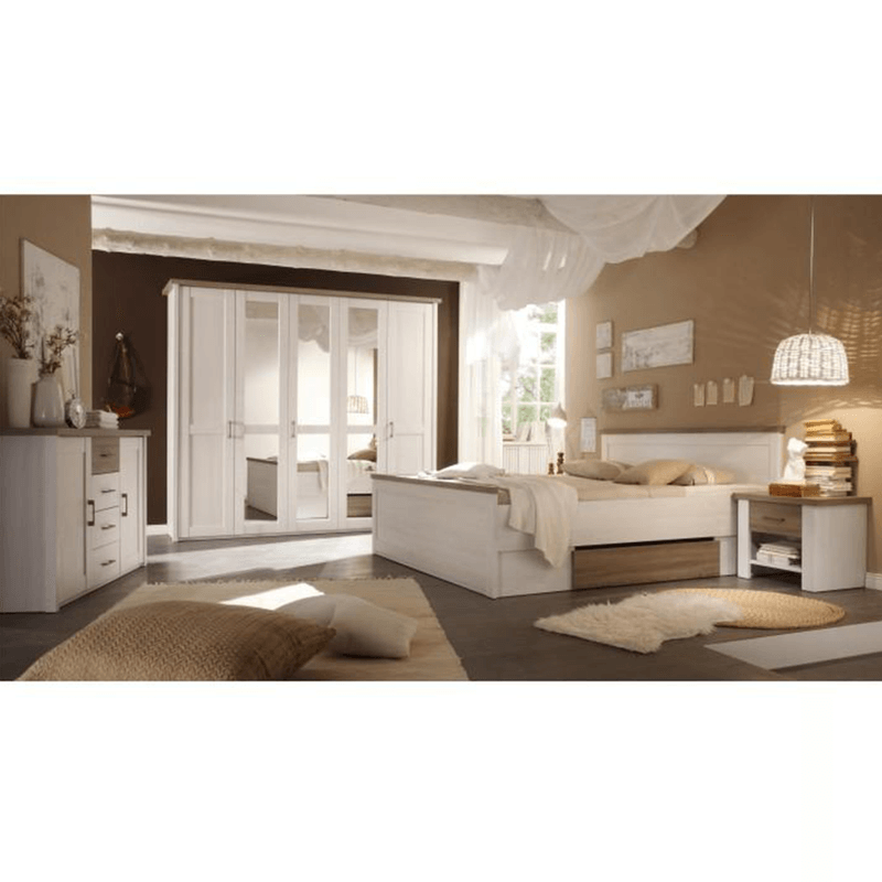 Casa si Gradina - Mobilier - Comode si corpuri - Comode - Scrin, pin alb/stejar sonoma trufa, LUMERA - Infinity.ro