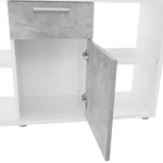 Casa si Gradina - Mobilier - Mese si birouri - Birouri - Masa PC, alba/ciment, NOE NEW - Infinity.ro