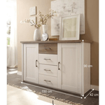 Casa si Gradina - Mobilier - Comode si corpuri - Comode - Scrin, pin alb/stejar sonoma trufa, LUMERA - Infinity.ro