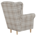 Casa si Gradina - Mobilier - Scaune si fotolii - Fotolii - Fotoliu, material maro carouri, CHARLOT - Infinity.ro