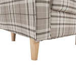 Casa si Gradina - Mobilier - Scaune si fotolii - Fotolii - Fotoliu, material maro carouri, CHARLOT - Infinity.ro