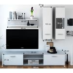 Casa si Gradina - Mobilier - Seturi de mobilier - Seturi living - Mobilier pentru living, ciment/alb, WAW NEW - Infinity.ro