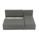 Casa si Gradina - Mobilier - Canapele si coltare - Coltare - Coltar cu colt, gri/negru, dreapta, MEXX - Infinity.ro