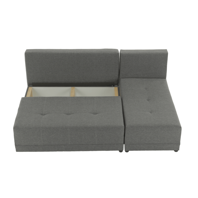 Casa si Gradina - Mobilier - Canapele si coltare - Coltare - Coltar cu colt, gri/negru, dreapta, MEXX - Infinity.ro