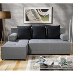 Casa si Gradina - Mobilier - Canapele si coltare - Coltare - Coltar cu colt, gri/negru, stang, MEXX - Infinity.ro