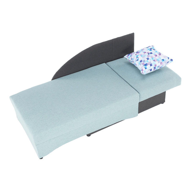 Casa si Gradina - Mobilier - Scaune si fotolii - Fotolii - Fotoliu extensibil, menta/gri, dreapta, BELLA - Infinity.ro