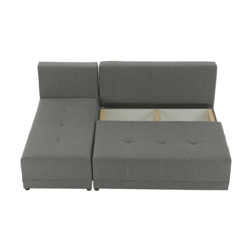 Casa si Gradina - Mobilier - Canapele si coltare - Coltare - Coltar cu colt, gri/negru, stang, MEXX - Infinity.ro