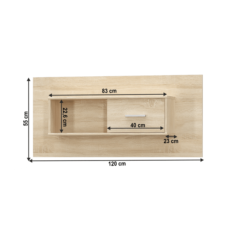 Casa si Gradina - Mobilier - Dulapuri si sifoniere - Dulapuri - Dulap suspendabil 1D, stejar sonoma, TEYO - Infinity.ro