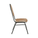 Casa si Gradina - Mobilier - Scaune si fotolii - Scaune - Scaun,  tesatura bej/cadru gri, JEFF 2 NEW - Infinity.ro