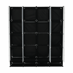 Casa si Gradina - Mobilier - Organizare si depozitare - Organizatoare pentru sertare si dulapuri - Organizator de dulap modular, negru / alb lapte, RODAN TYPE 2 - Infinity.ro