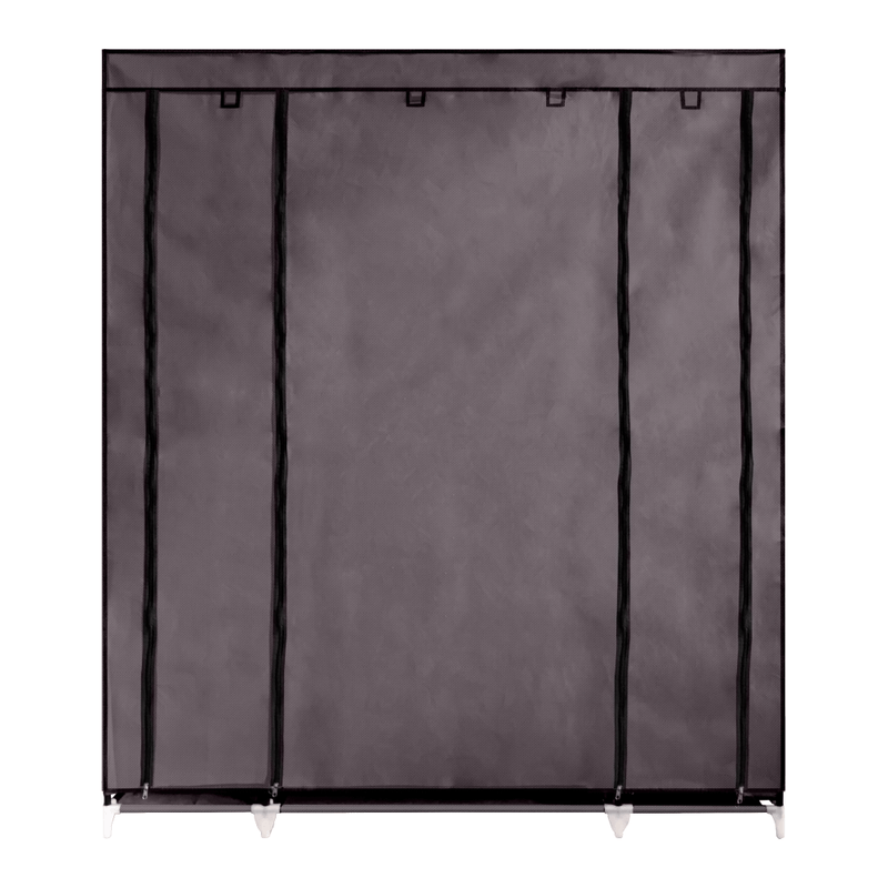 Casa si Gradina - Mobilier - Organizare si depozitare - Organizatoare pentru sertare si dulapuri - Organizator de garderoba, material textil/metal, maro, METIN VNW15 - Infinity.ro