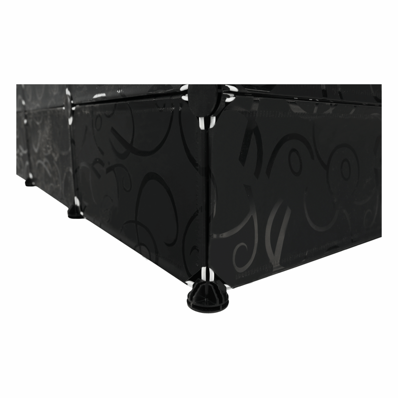 Casa si Gradina - Mobilier - Organizare si depozitare - Organizatoare pentru sertare si dulapuri - Organizator de dulap modular, negru / alb lapte, RODAN TYPE 2 - Infinity.ro