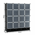 Casa si Gradina - Mobilier - Organizare si depozitare - Organizatoare pentru sertare si dulapuri - Organizator de dulap modular, negru / alb lapte, RODAN TYPE 2 - Infinity.ro