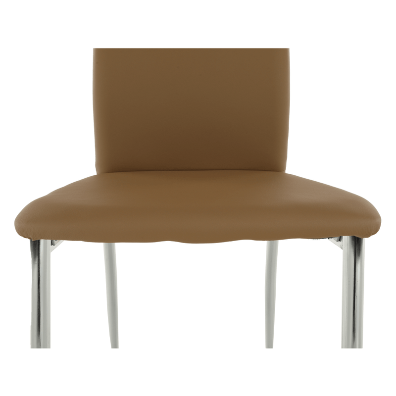 Casa si Gradina - Mobilier - Scaune si fotolii - Scaune - Scaun dining, piele ecologica bej/crom, ERVINA - Infinity.ro