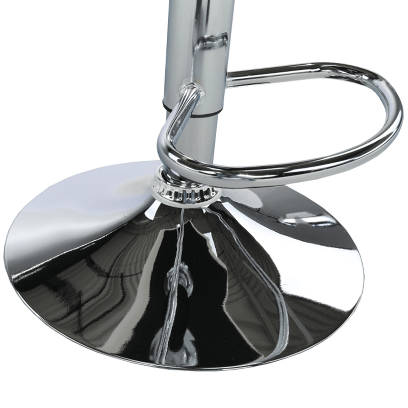 Casa si Gradina - Mobilier - Scaune si fotolii - Scaune - Scaun de bar, piele ecologica alba/crom, KANDY NEW - Infinity.ro