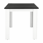 Casa si Gradina - Mobilier - Mese si birouri - Mese bucatarie si dining - Masa dining, alb/negru, 120x80 cm, KRAZ - Infinity.ro