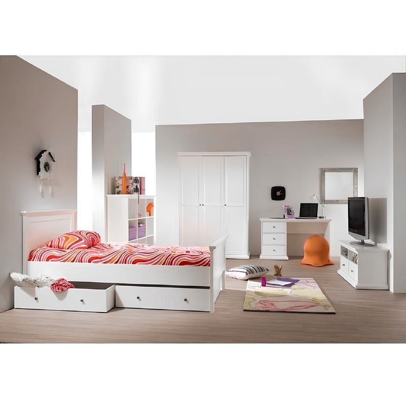 Casa si Gradina - Mobilier - Paturi si accesorii - Paturi - Pat, alb, 180x200, PARIS 76703 - Infinity.ro