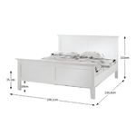 Casa si Gradina - Mobilier - Paturi si accesorii - Paturi - Pat, alb, 180x200, PARIS 76703 - Infinity.ro
