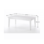 Casa si Gradina - Mobilier - Mese si birouri - Masute de cafea - Masuta cafea 79872, PAL infoliat/MDF lacuit, alb, PARIS - Infinity.ro