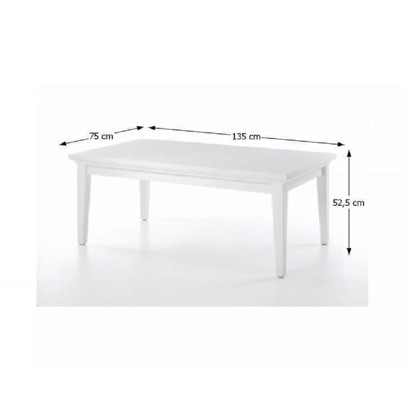 Casa si Gradina - Mobilier - Mese si birouri - Masute de cafea - Masuta cafea 79872, PAL infoliat/MDF lacuit, alb, PARIS - Infinity.ro