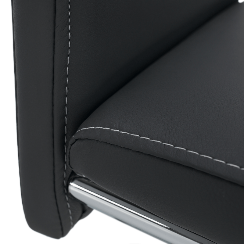 Casa si Gradina - Mobilier - Scaune si fotolii - Scaune - Scaun dining, gri inchis / cusatura deschisa, ABIRA NEW - Infinity.ro