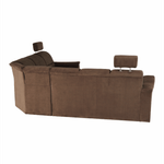 Casa si Gradina - Mobilier - Canapele si coltare - Coltare - Coltar extensibil, textil maro, dreapta,, SANTIAGO - Infinity.ro