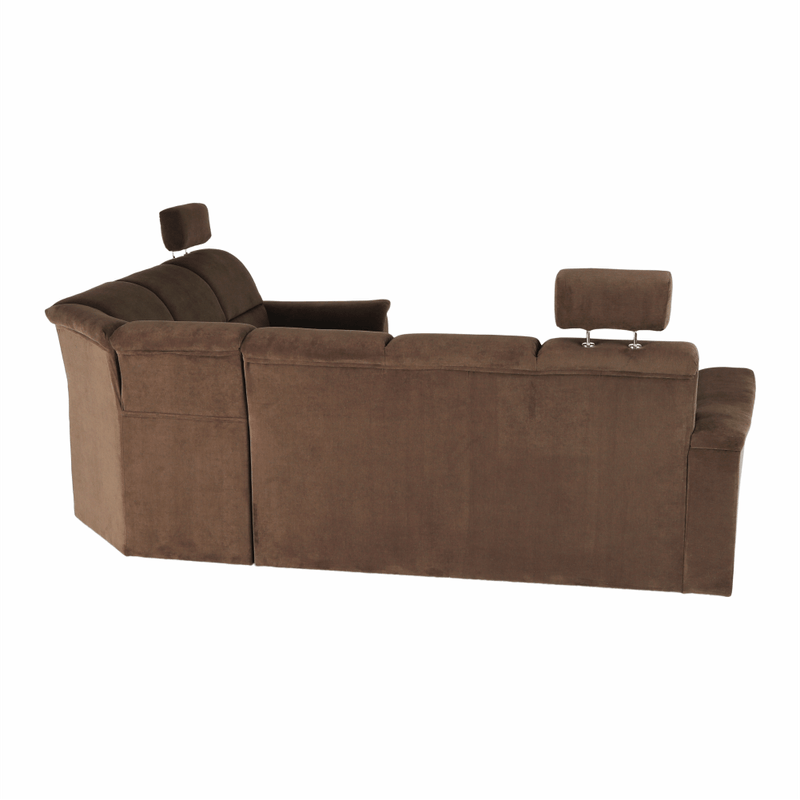 Casa si Gradina - Mobilier - Canapele si coltare - Coltare - Coltar extensibil, textil maro, dreapta,, SANTIAGO - Infinity.ro