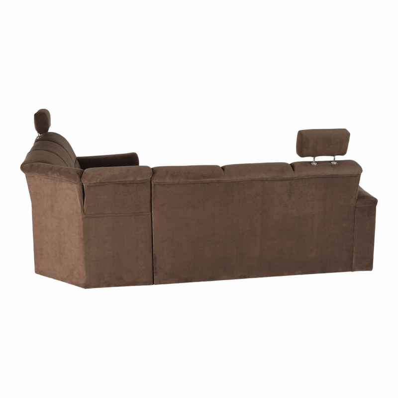 Casa si Gradina - Mobilier - Canapele si coltare - Coltare - Coltar extensibil, textil maro, dreapta,, SANTIAGO - Infinity.ro