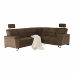 Casa si Gradina - Mobilier - Canapele si coltare - Coltare - Coltar extensibil, textil maro, dreapta,, SANTIAGO - Infinity.ro