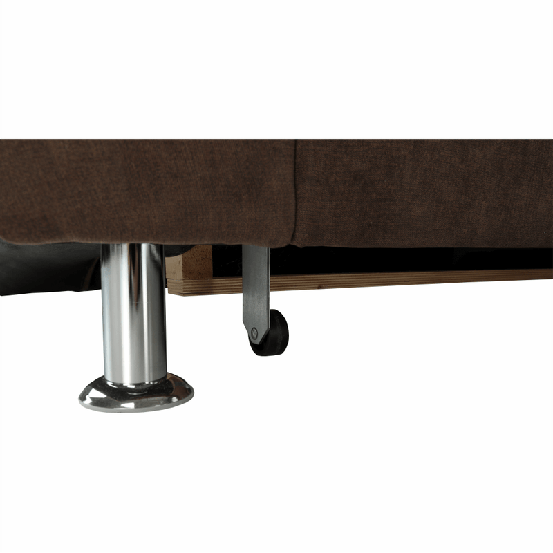 Casa si Gradina - Mobilier - Canapele si coltare - Coltare - Coltar extensibil, textil maro, stanga, SANTIAGO - Infinity.ro