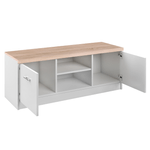 Casa si Gradina - Mobilier - Comode si corpuri - Comode - Comoda TV 2D, PAL melaminat, alb/stejar sonoma, TOPTY TYP 15 - Infinity.ro