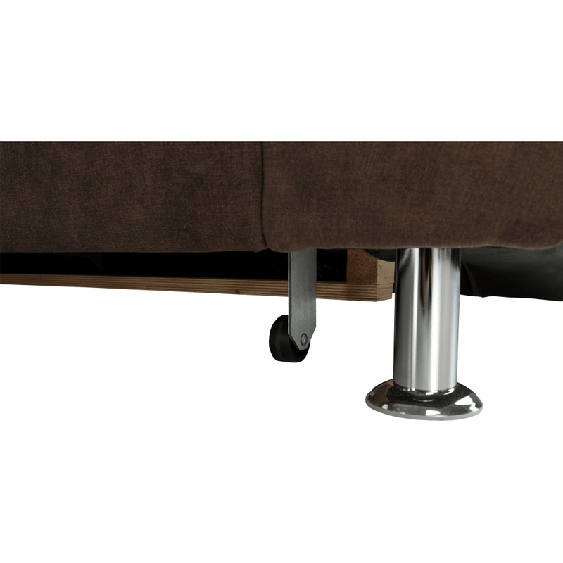 Casa si Gradina - Mobilier - Canapele si coltare - Coltare - Coltar extensibil, textil maro, dreapta,, SANTIAGO - Infinity.ro