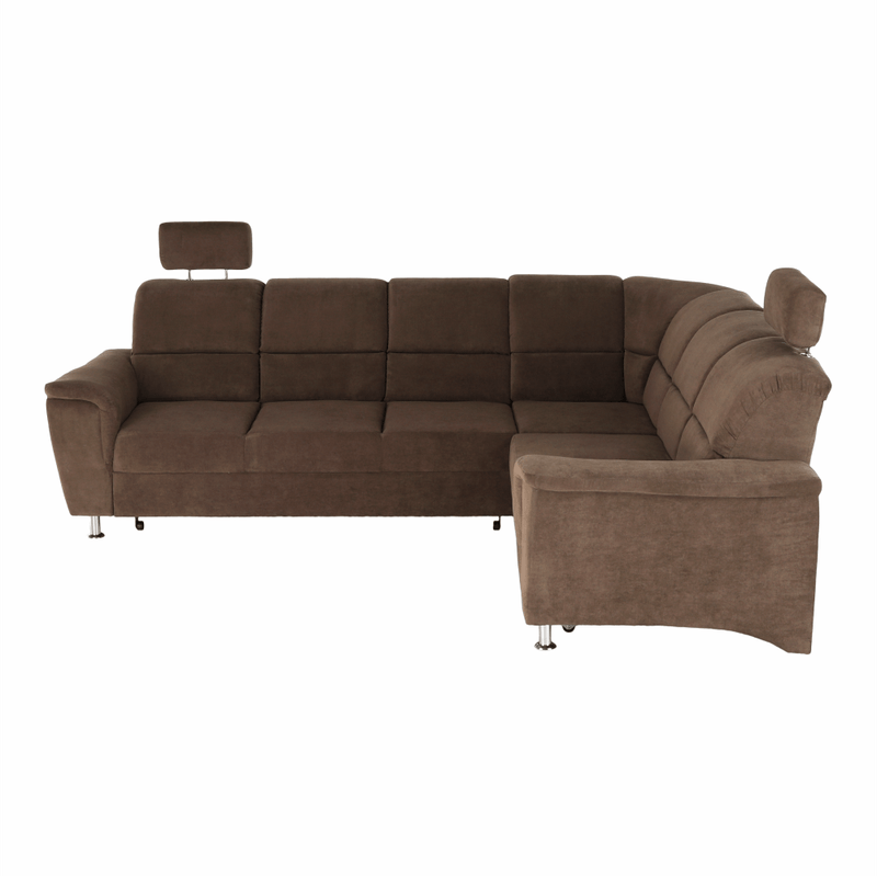 Casa si Gradina - Mobilier - Canapele si coltare - Coltare - Coltar extensibil, textil maro, dreapta,, SANTIAGO - Infinity.ro