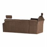 Casa si Gradina - Mobilier - Canapele si coltare - Coltare - Coltar extensibil, textil maro, stanga, SANTIAGO - Infinity.ro