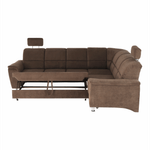 Casa si Gradina - Mobilier - Canapele si coltare - Coltare - Coltar extensibil, textil maro, dreapta,, SANTIAGO - Infinity.ro