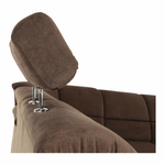 Casa si Gradina - Mobilier - Canapele si coltare - Coltare - Coltar extensibil, textil maro, stanga, SANTIAGO - Infinity.ro