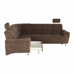 Casa si Gradina - Mobilier - Canapele si coltare - Coltare - Coltar extensibil, textil maro, stanga, SANTIAGO - Infinity.ro