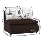 Casa si Gradina - Mobilier - Scaune si fotolii - Fotolii - Fotoliu extensibil, maro/model, KENY NEW - Infinity.ro