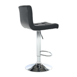 Casa si Gradina - Mobilier - Scaune si fotolii - Scaune - Scaun de bar, piele ecologica negru/crom, KANDY NEW - Infinity.ro