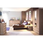 Casa si Gradina - Mobilier - Paturi si accesorii - Paturi - Pat, 160x200, stejar sonoma, NORTY TYP 8 - Infinity.ro